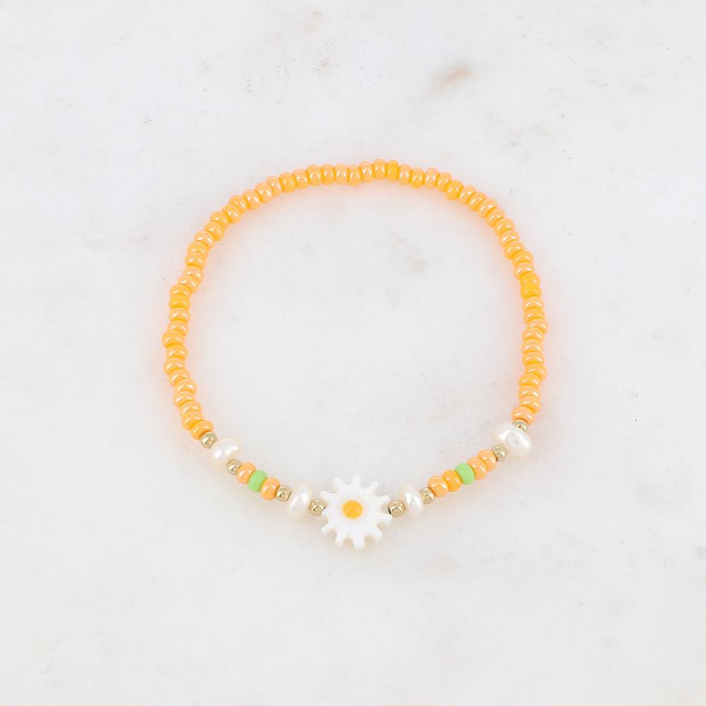 BOHM PARIS | Bracelet Belle - orange flower bracelet