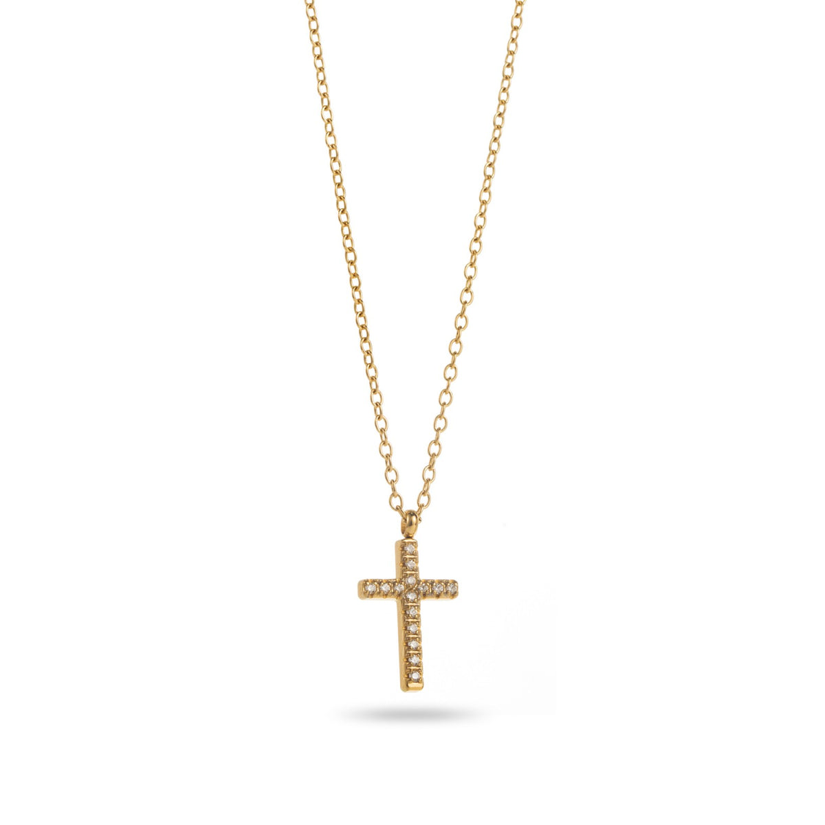 FRENCH RIVIERA | Pure Grace Cross Necklace (Gold)