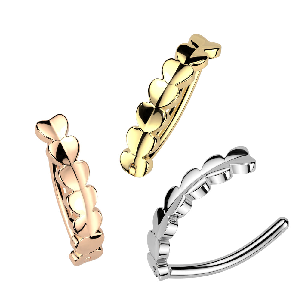 Belly button, Amoretti titanium belly button ring (gold)