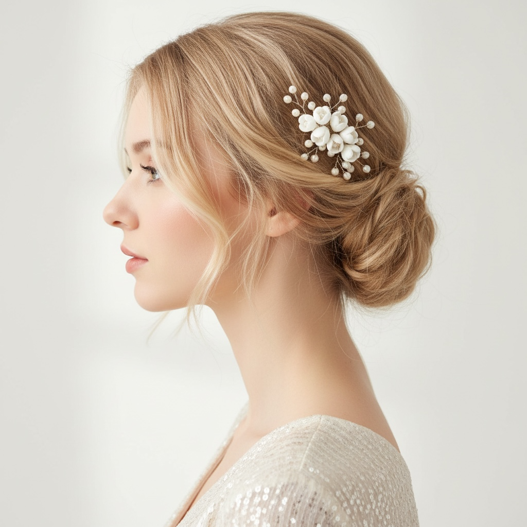 Hair ornament|ROMANCE, Sara -stylable gold-colored hair ornament each