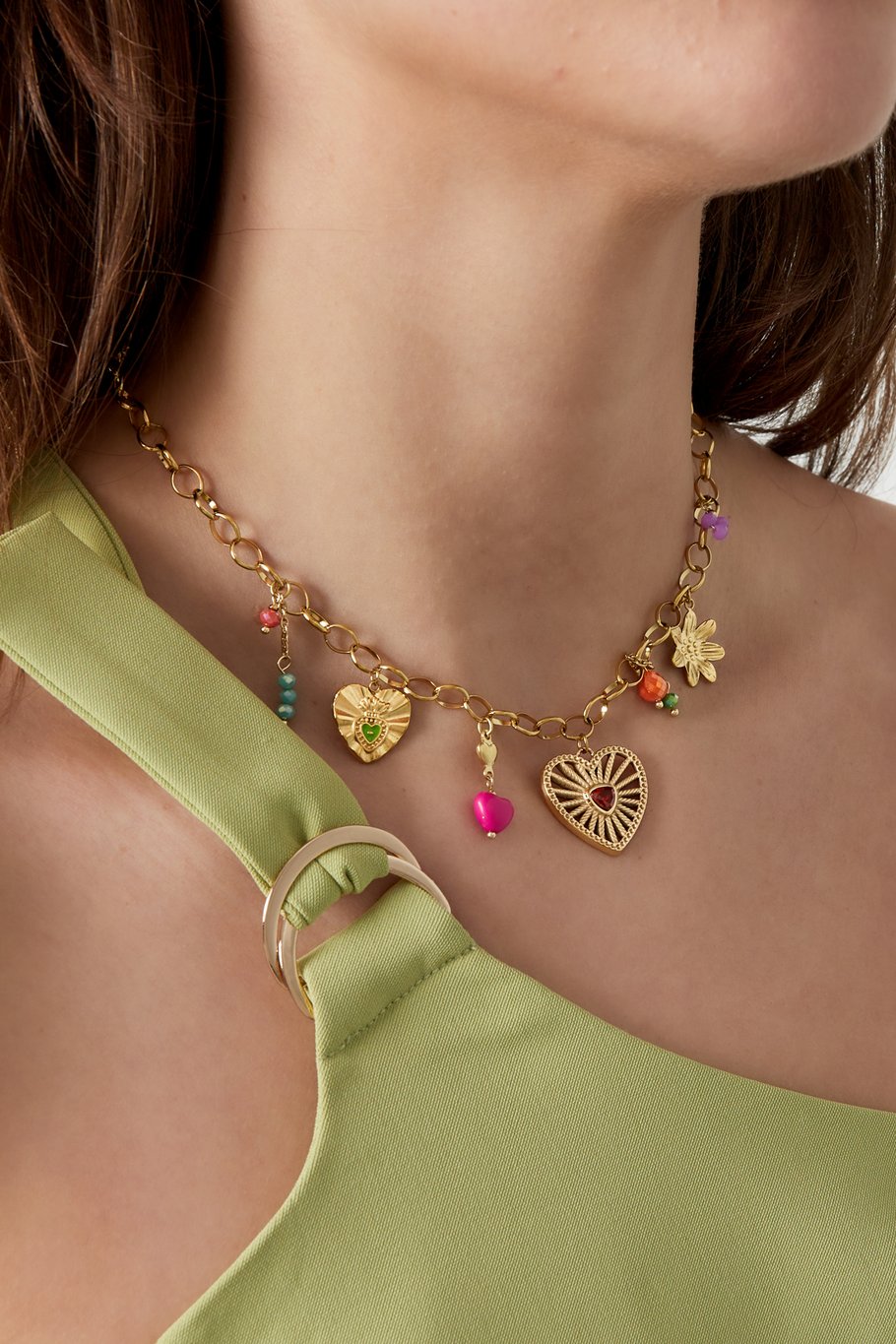 FRENCH RIVIERA | Sparkle Story – mascot necklace made of surgical steel