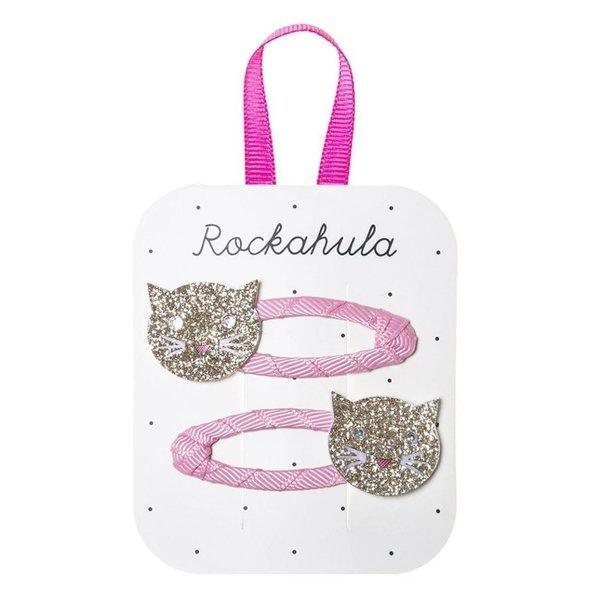 Hiuskoru/pinni, Rockahula KIDS|Sparkly Cat Clips Gold