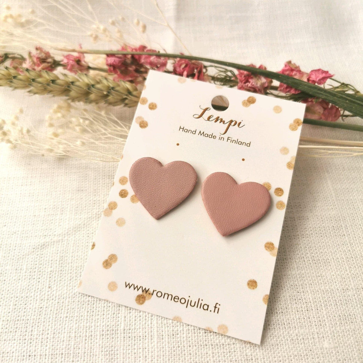 LEMPI stud earrings, Lempi (old rose, small)