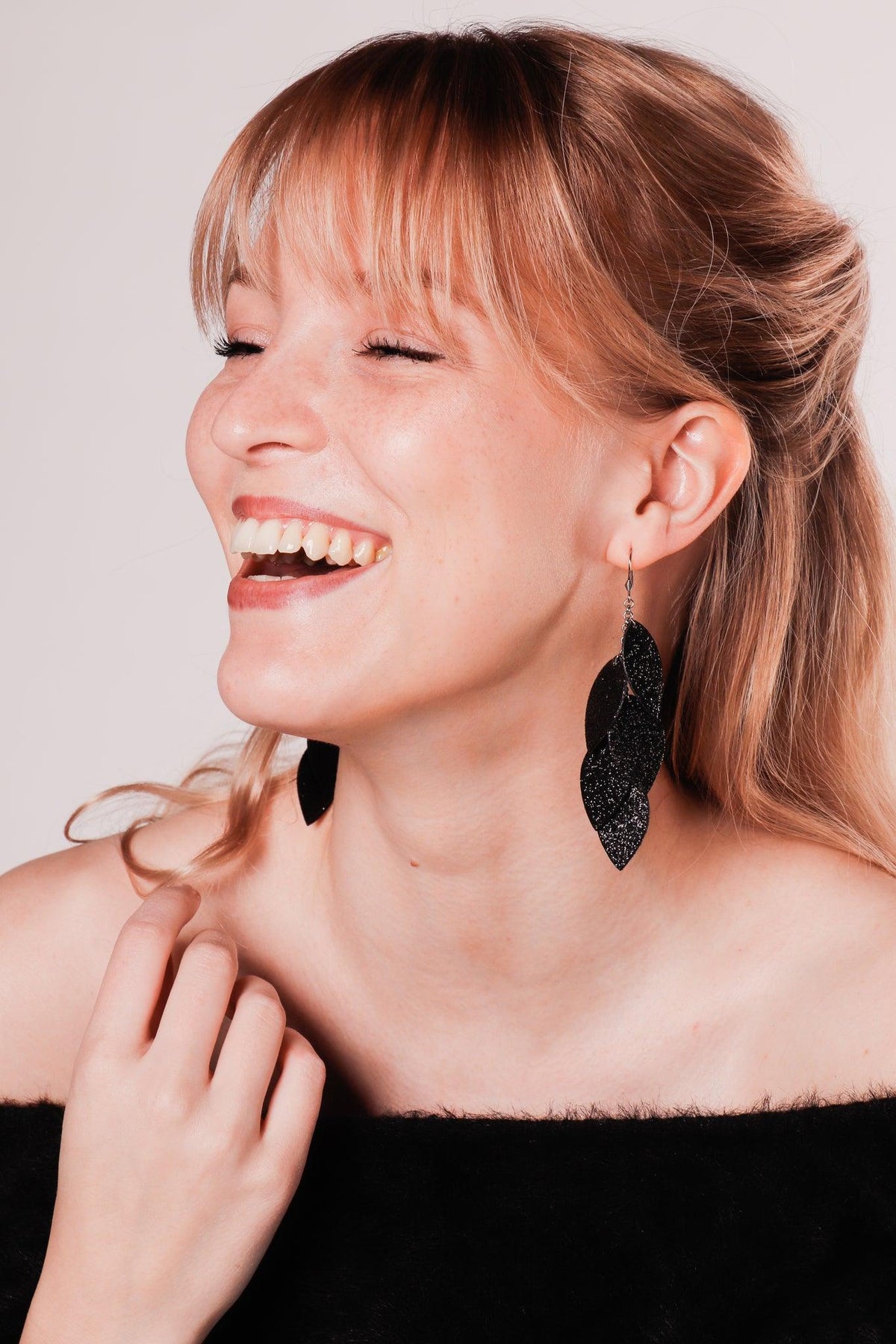 LEMPI earrings, Grain (turquoise)