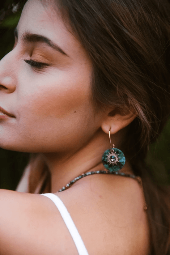 Earrings, BOHM PARIS|Boucles Anaelle with lapis lazuli