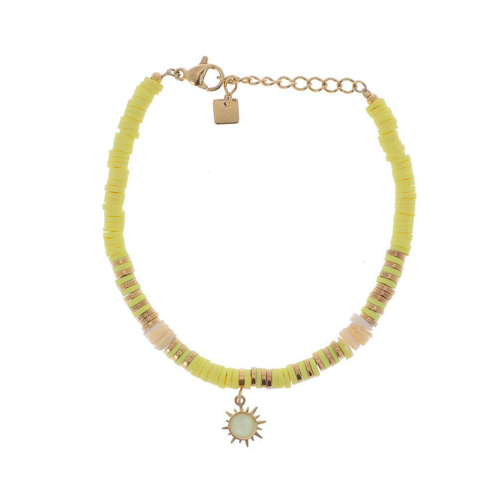 Bracelet, BOHM PARIS|Bracelet Surf avec Cristal jaune