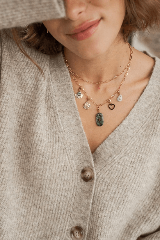 Mascot/pendant, BOHM PARIS|Lockie Charm Cassy nuances jeunes