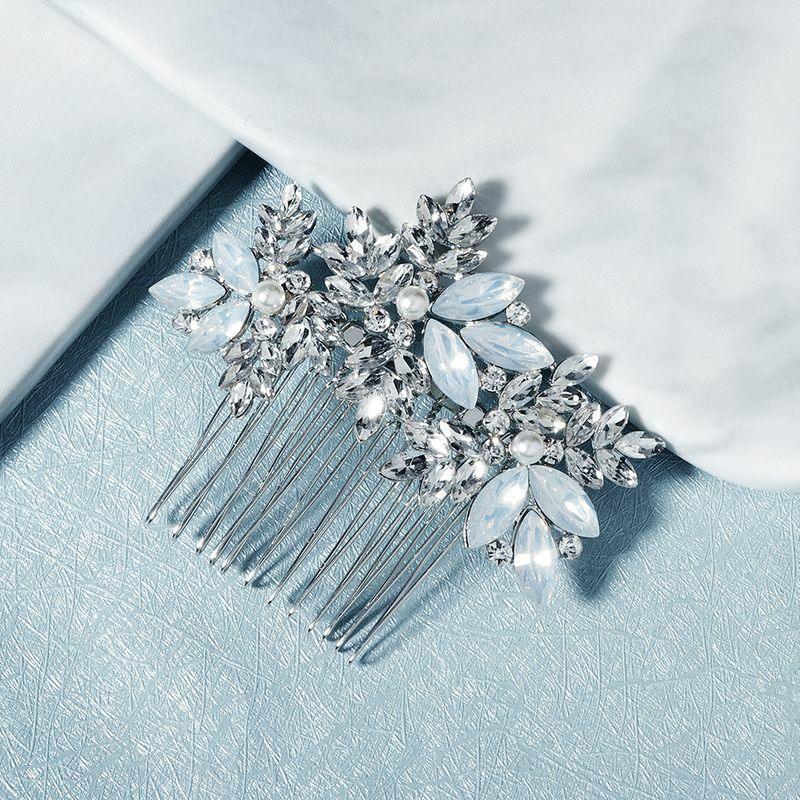 ROMANCE | Isabeau – silver-tone clear stone bun decoration