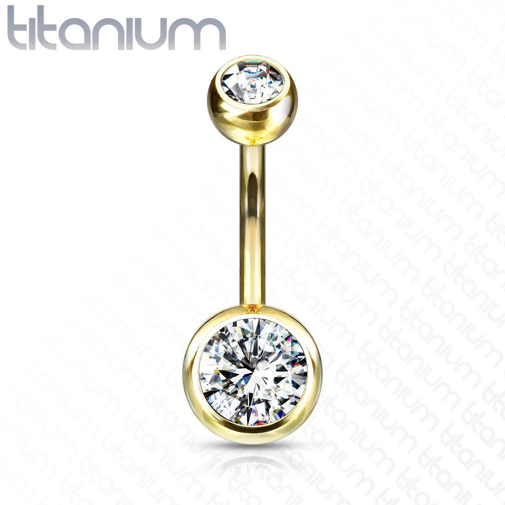 Napakoru, Mini Implant Grade Titanium Double Crystal in Gold