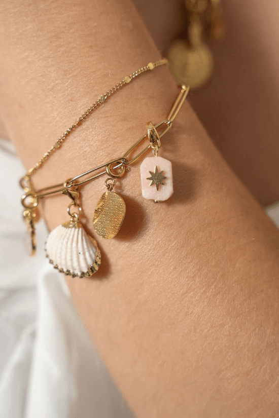 Mascot/pendant, BOHM PARIS|Lockie Charm Majestic -agate blanche