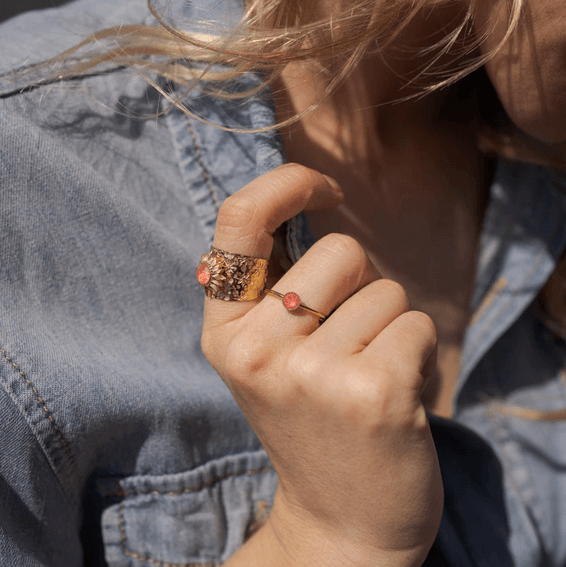Sormus, BOHM PARIS|Bague Anais -orange glow