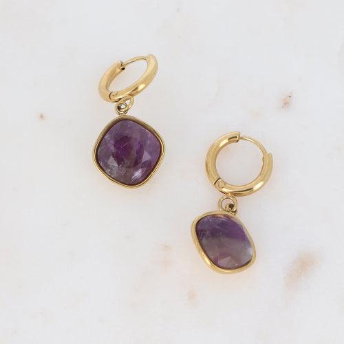 Korvakorut, BOHM PARIS|Boucles Léa -amethyst