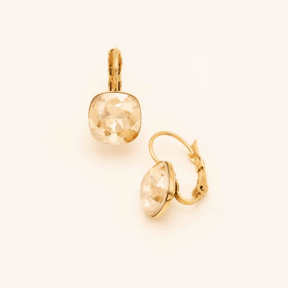 Earrings, BOHM PARIS|Boucles Bea -beige/gold