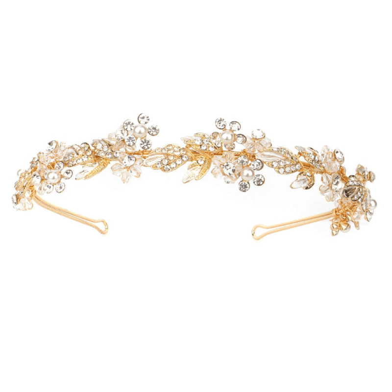 Hiuskoru, ATHENA BRIDAL|Philippa Headband -kullanvärinen juhlapanta