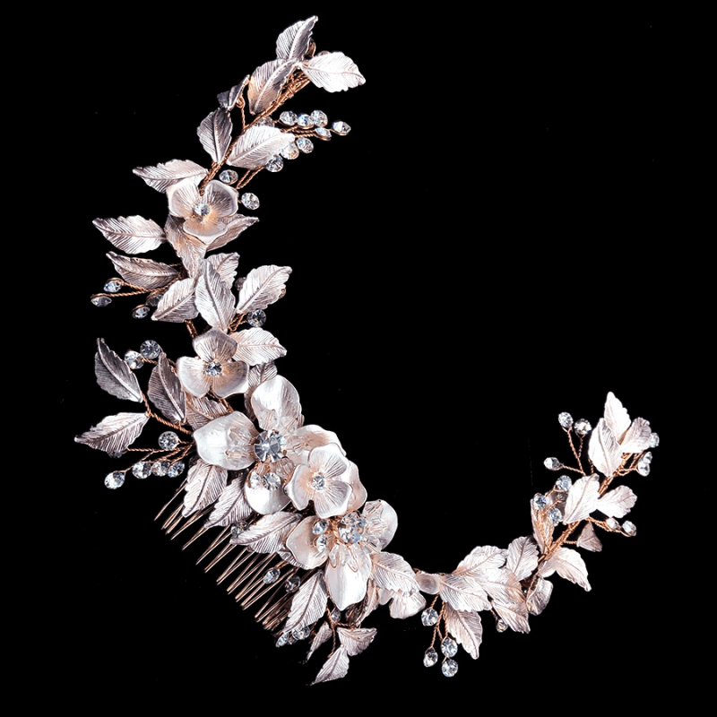 Hiuskoru, ATHENA BRIDAL|Pink Blush Vine -vaaleanpunainen hiuskoriste