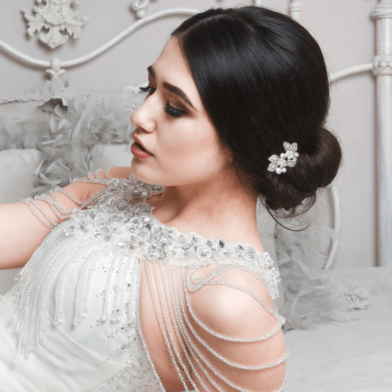 Hiuskoru, ATHENA BRIDAL|Mini Rosegold Comb -helmihiuskoriste