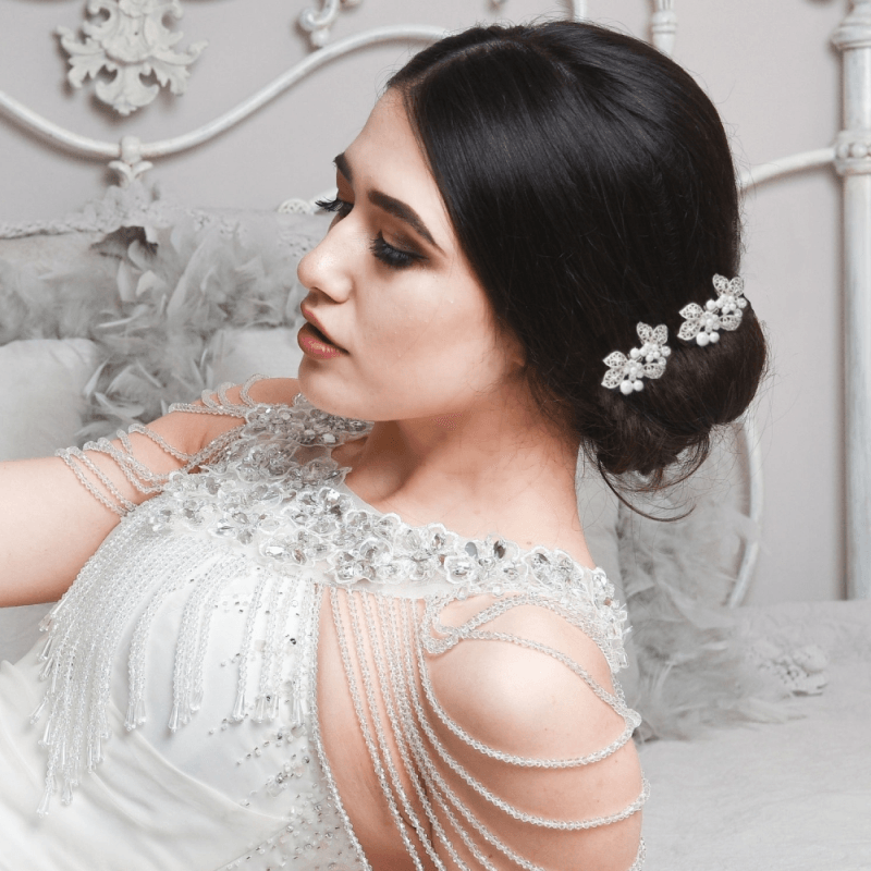 Hiuskoru, ATHENA BRIDAL|Mini Gold Comb -helmihiuskoriste