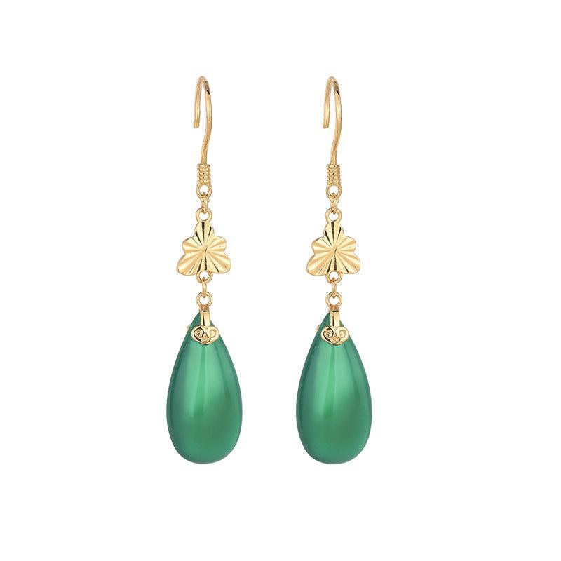 Earrings, FRENCH RIVIERA|Green Vintage Earrings