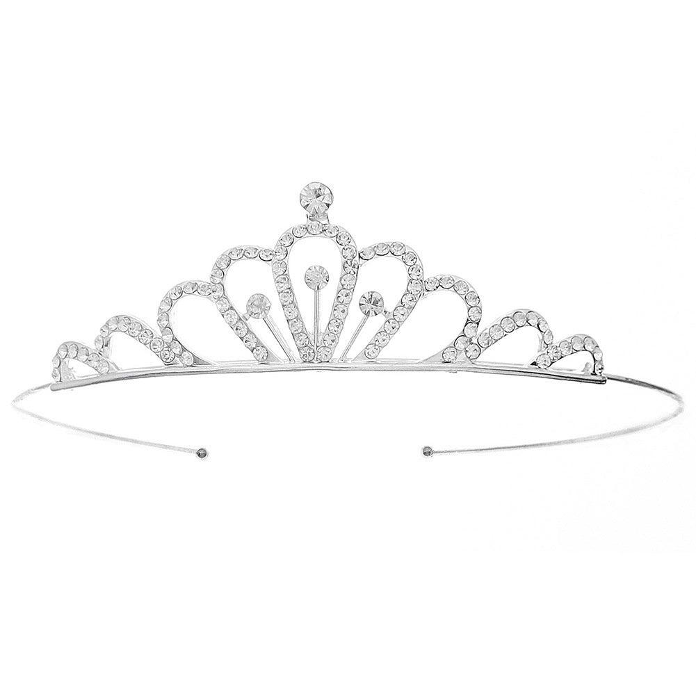 ROMANCE | Linette -silver-colored clear stone tiara
