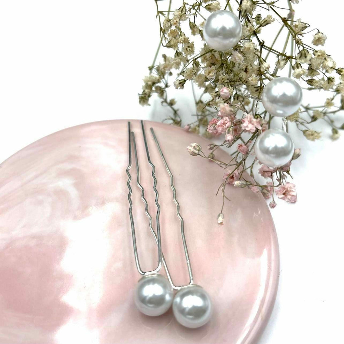 Hair jewelry set, ROMANCE | Pearl -classic bun decoration set with pearls