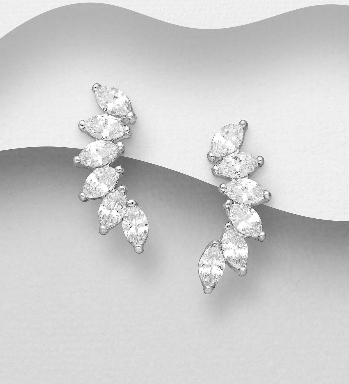 PREMIUM COLLECTION|Sofie silver bright earrings
