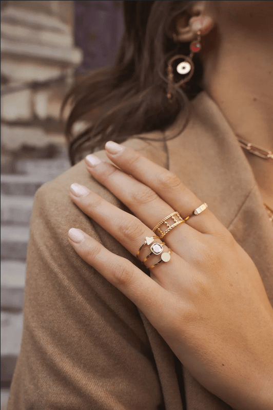 Sormus, BOHM PARIS|Bague Zeida -kirkas kristallisormus