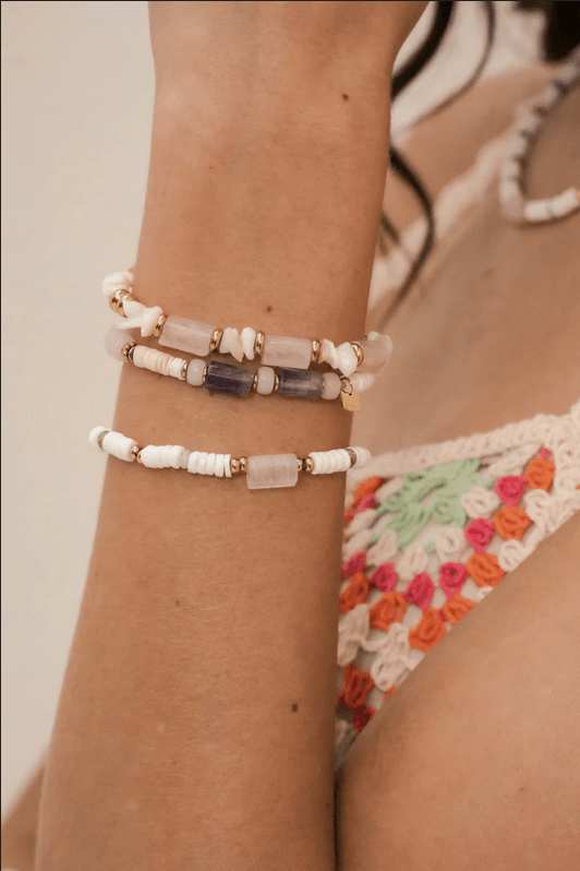 BOHM PARIS | Bracelet Taïssia -sininen luonnonkivirannekoru