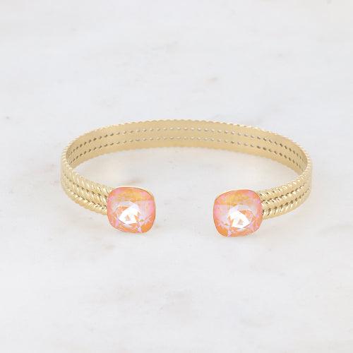 BOHM PARIS|Bracelet Pheobe -kristallirannekoru (kulta, ligh peach)