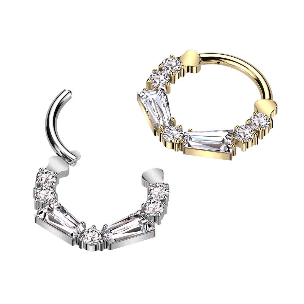 Lävistysrengas 1,2mm, Titanium Deluxe Hoop -titaaninen clicker