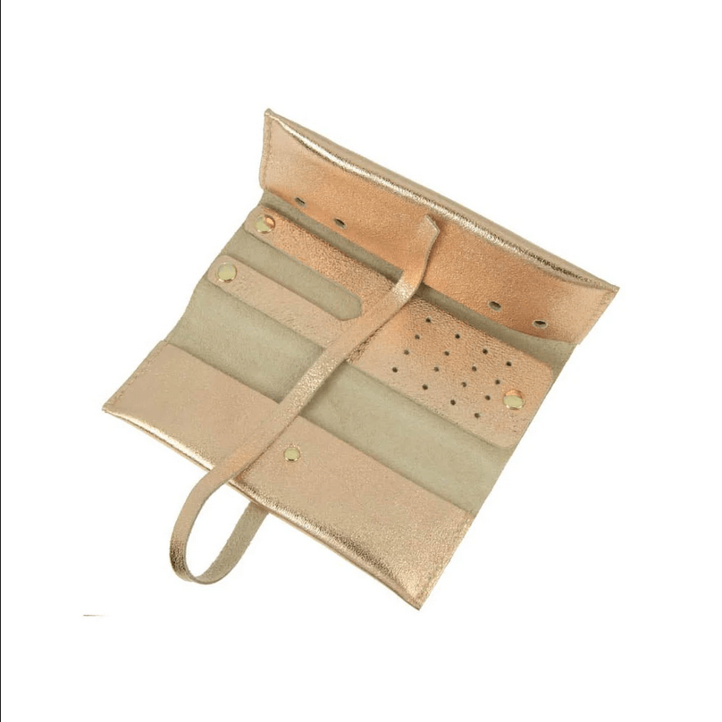 Pochette à bijoux Harmony  -nahkainen korujen säilytyskäärö (hopea)