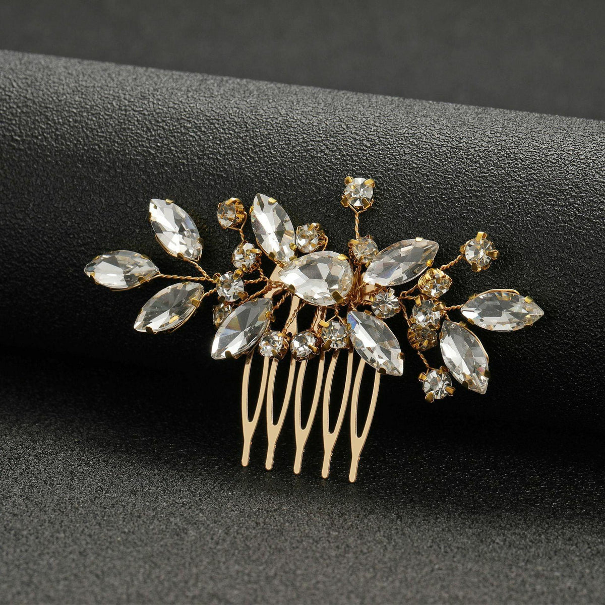 Hair ornament, ROMANCE|Lucia gold-toned bow ornament
