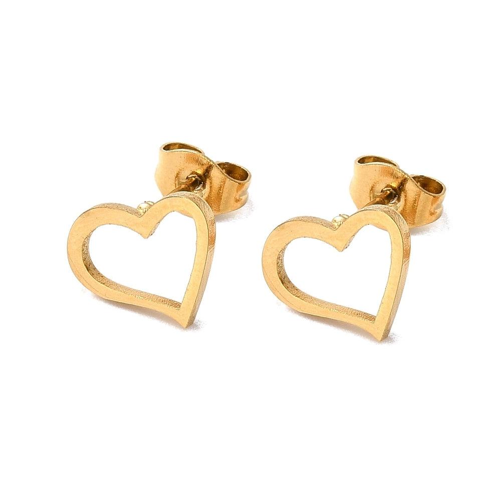 FRENCH RIVIERA|Endless Love Set - stainless steel heart jewelry set