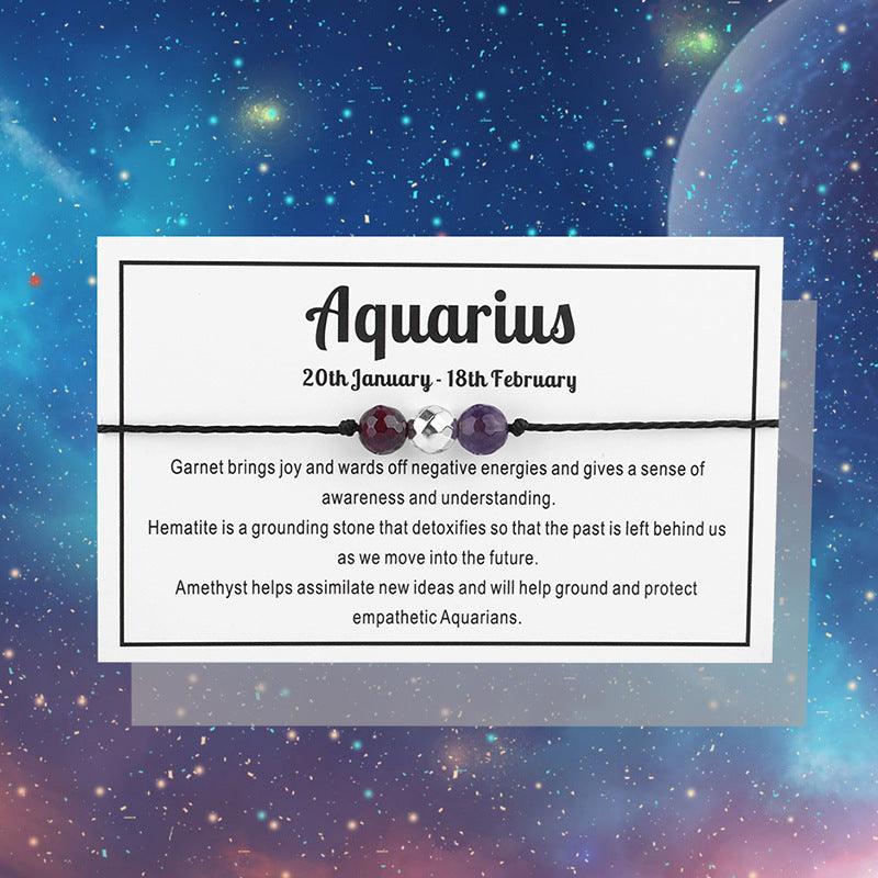 Rannekoru, Horoscope Bracelet -horoskooppikoru värillisillä kivillä