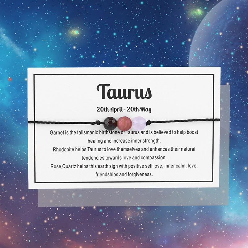 Rannekoru, Horoscope Bracelet -horoskooppikoru värillisillä kivillä