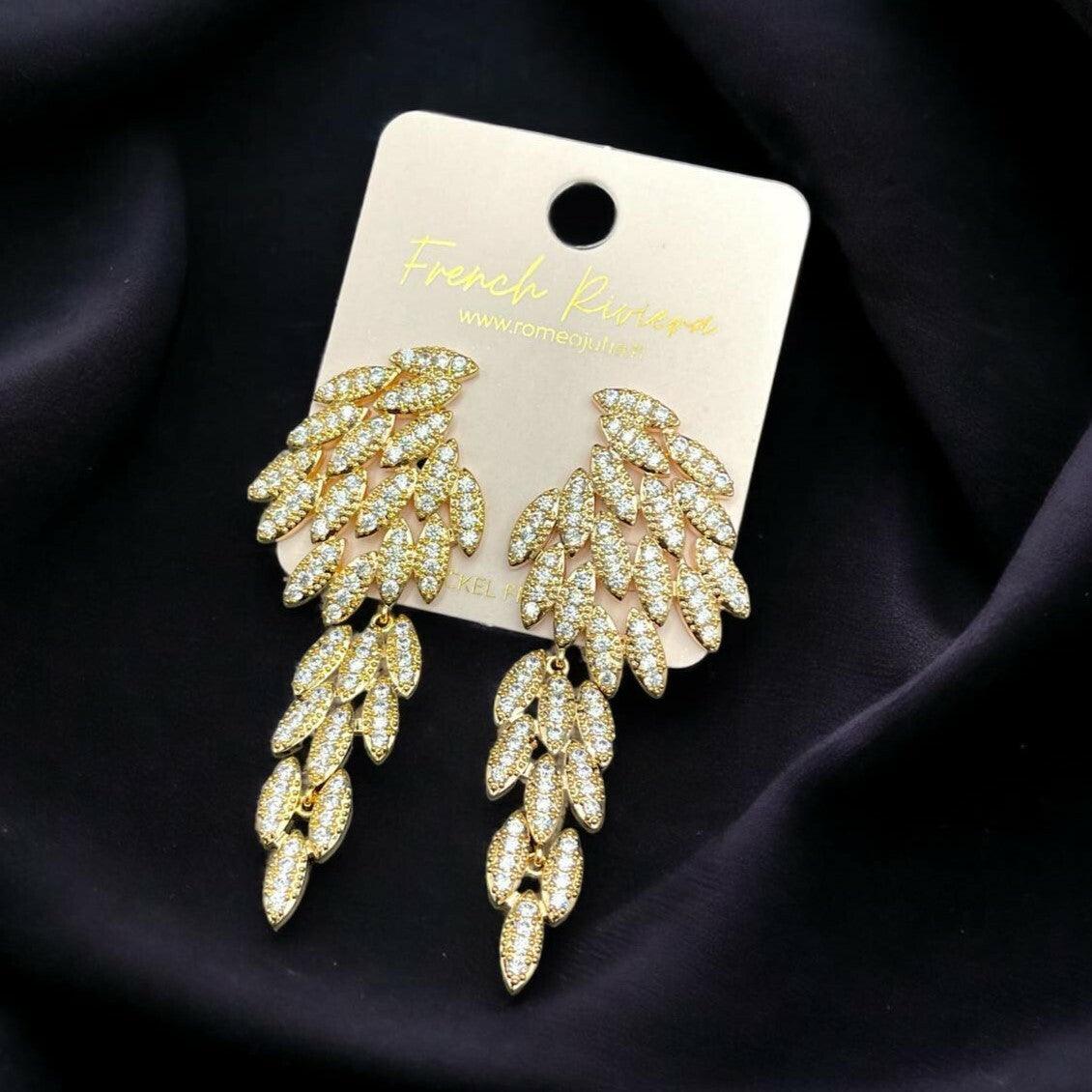 FRENCH RIVIERA PREMIUM | Athena bright party earrings (two colors)