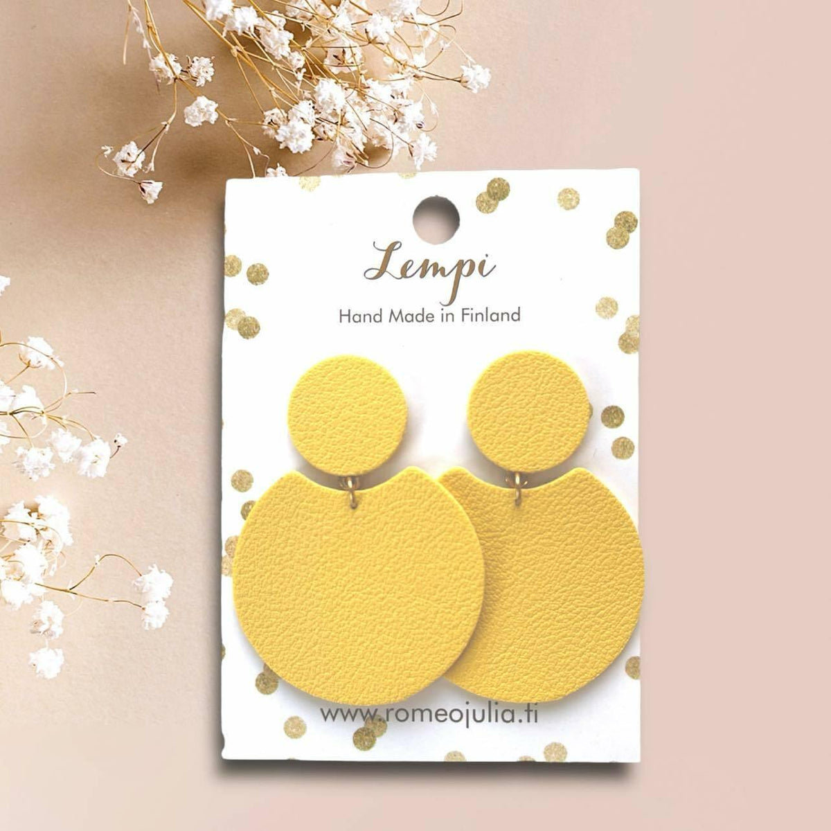 LEMPI®-korvakorut, Tilda -koko M (keltainen)