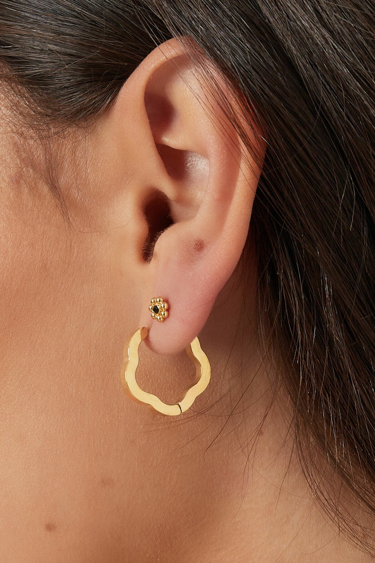 FRENCH RIVIERA | Lizzie -modern surgical steel rings (gold)