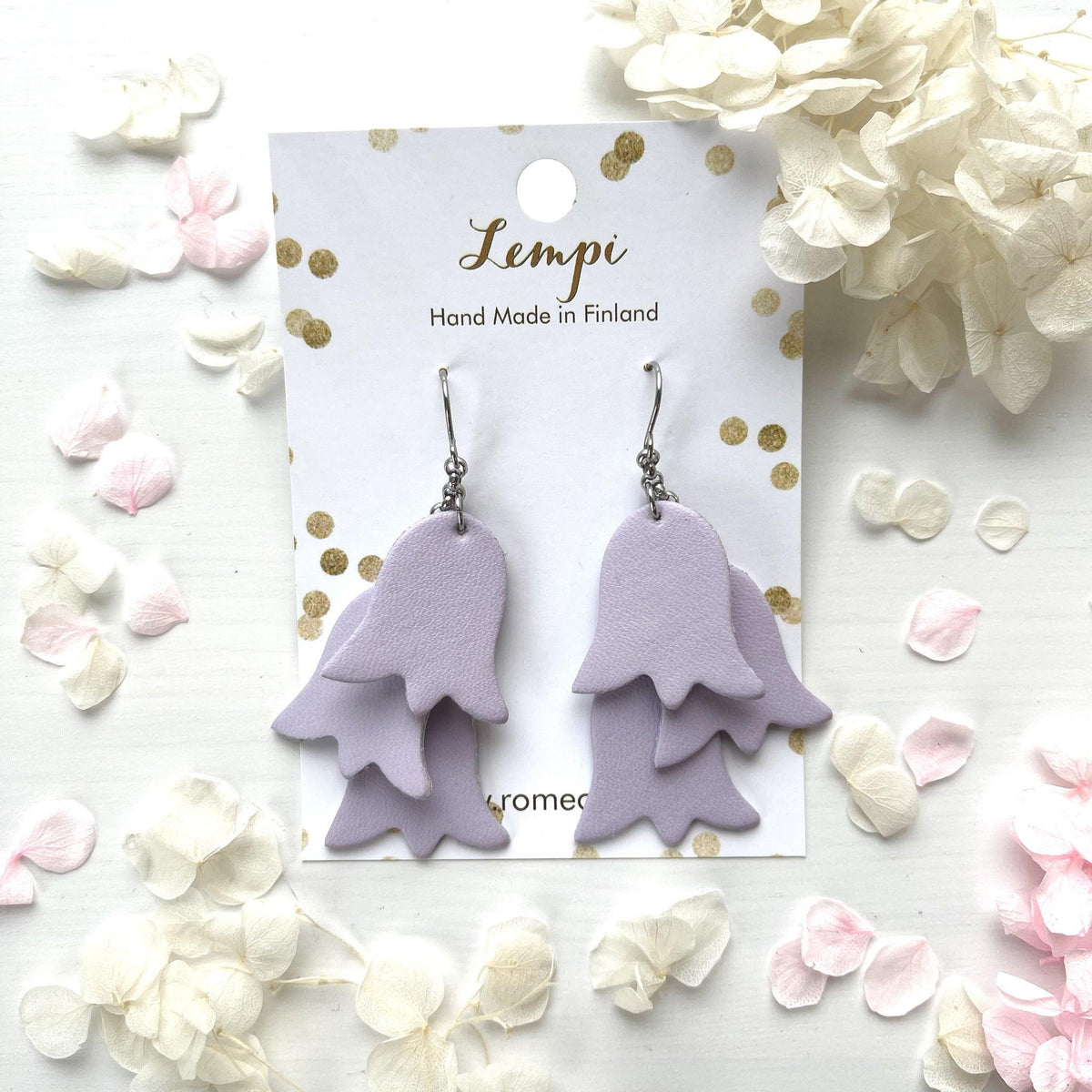 LEMPI® Earrings, Summer Meadow (light purple)