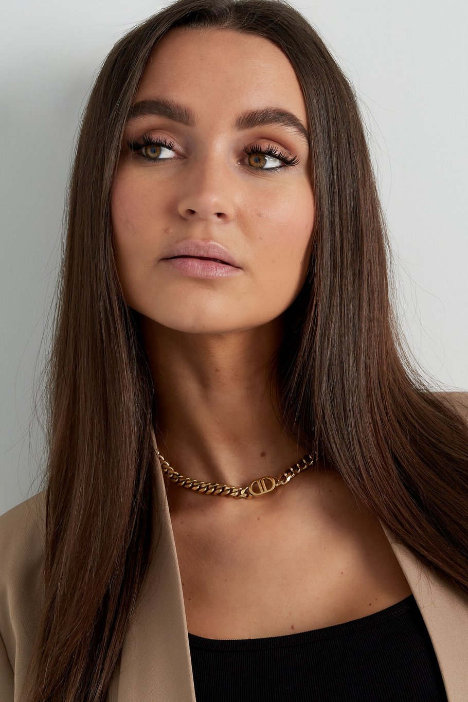 FRENCH RIVIERA | Belle Amélie Armor Chain Necklace (Gold) 