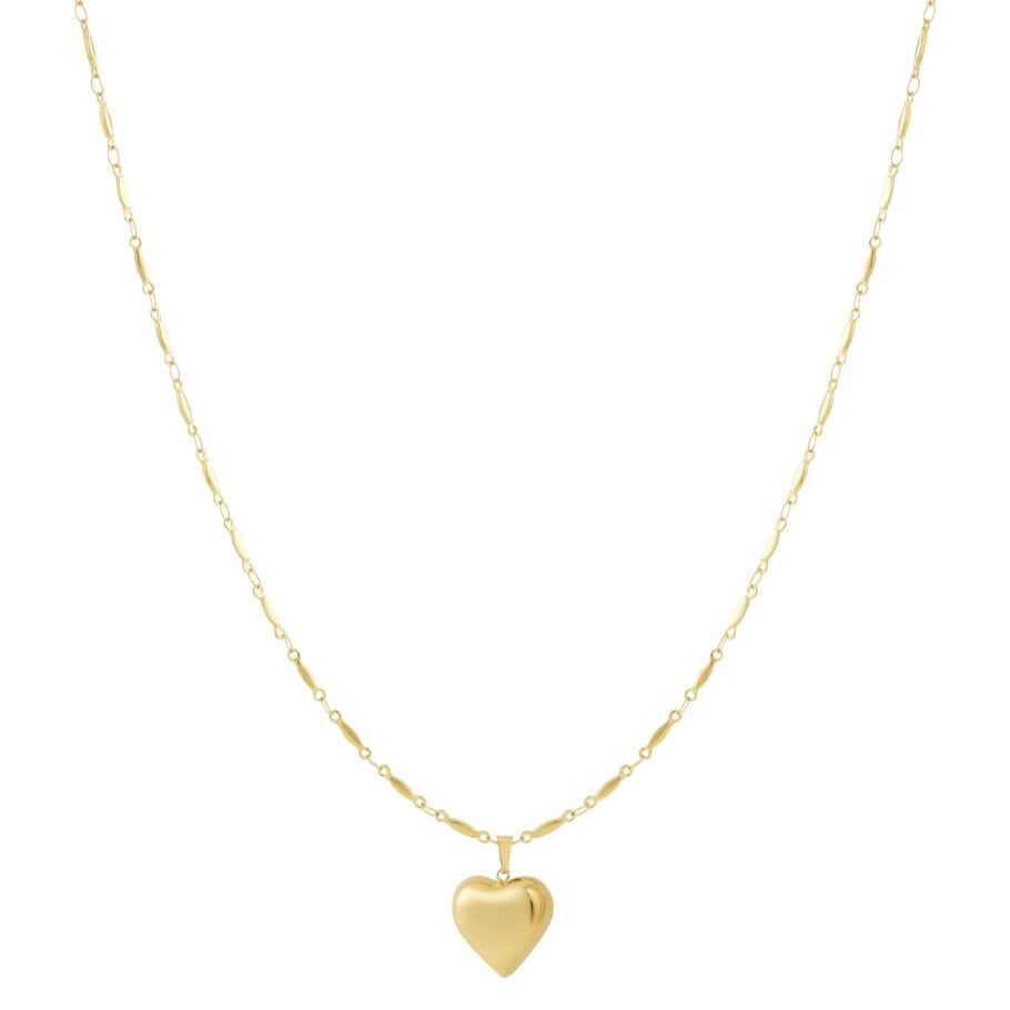 French Riviera | Sofia Heart – surgical steel heart pendant necklace (gold) 