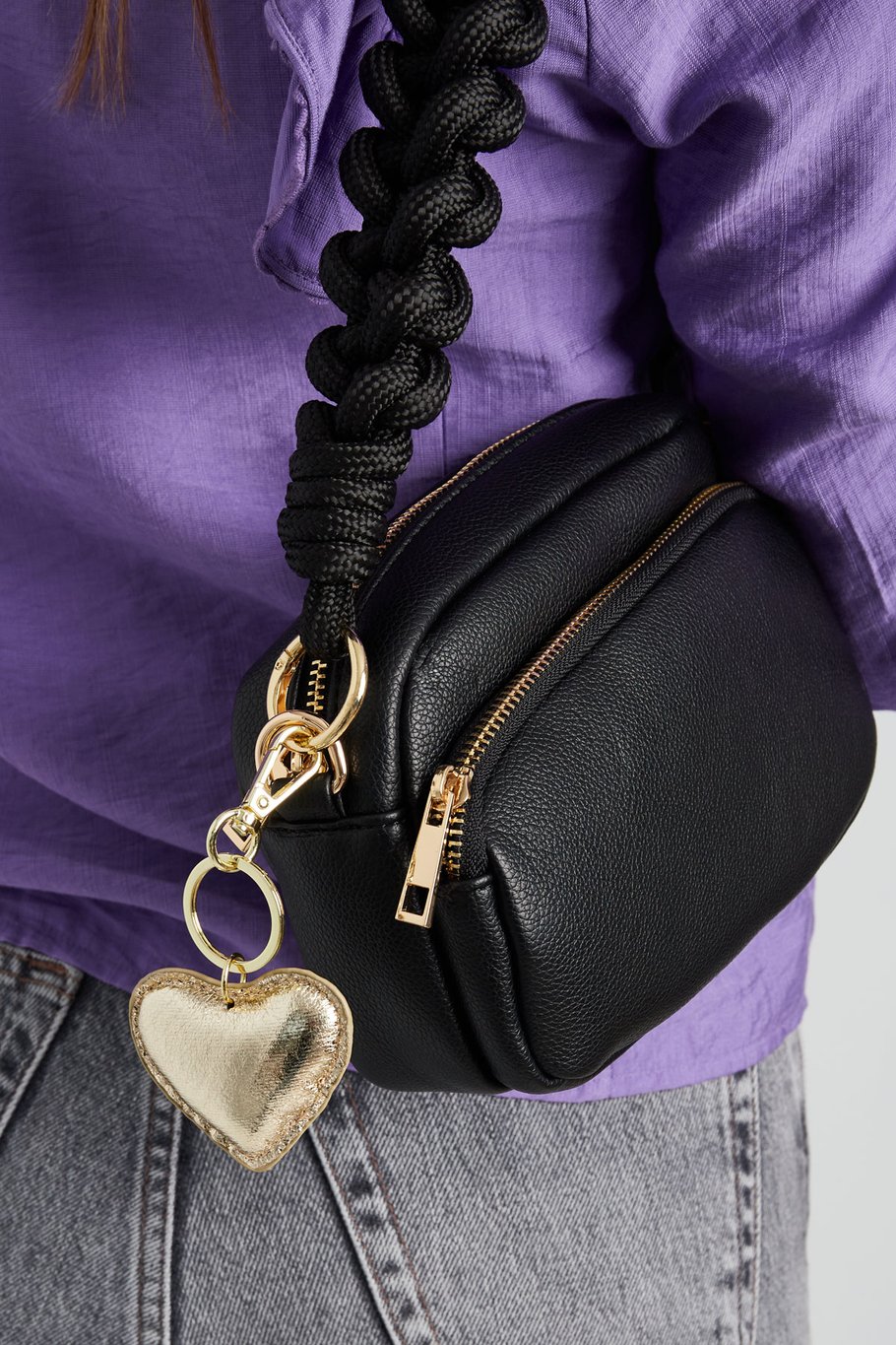 FRENCH RIVIERA | Golden Heart Charm – heart pendant for keys or bag