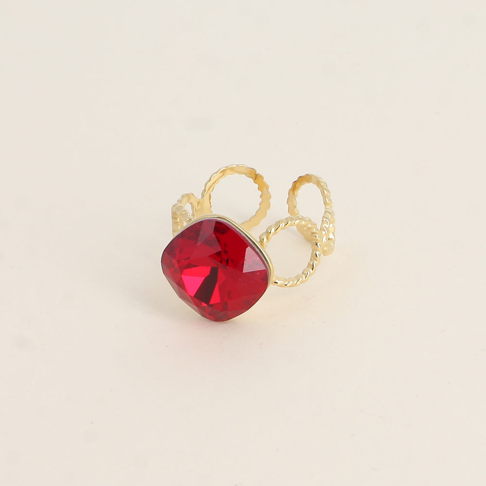 BOHM PARIS | Bague Dasia - punainen Swarovski®-sormus