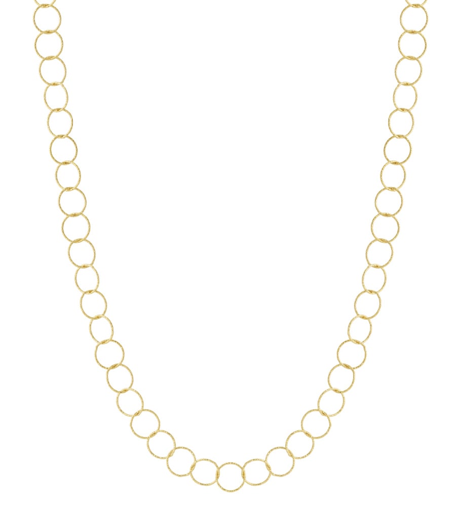 French Riviera | Élodie Circle – long circle necklace in surgical steel (gold) 