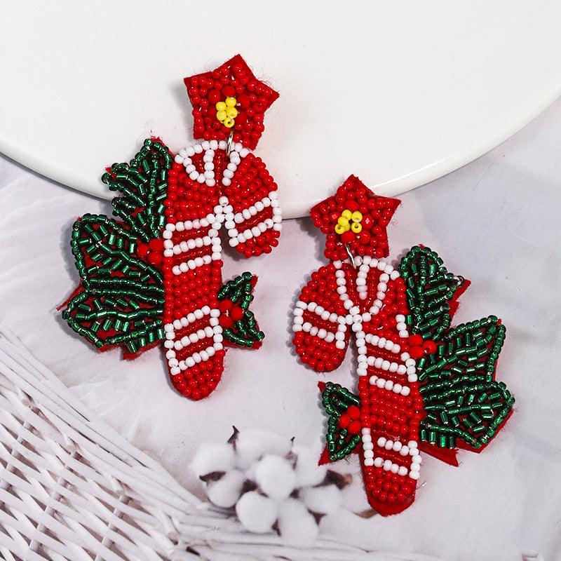 Joulukorvakorut, Candy Cane -näyttävät karkkikorvakorut