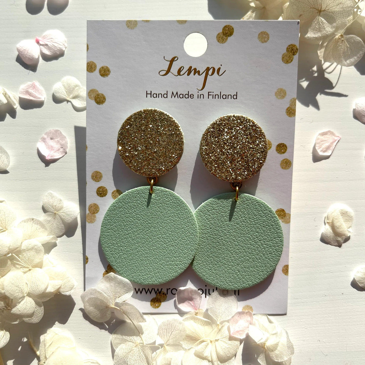 LEMPI®-korvakorut, Ella (kulta, minttu)