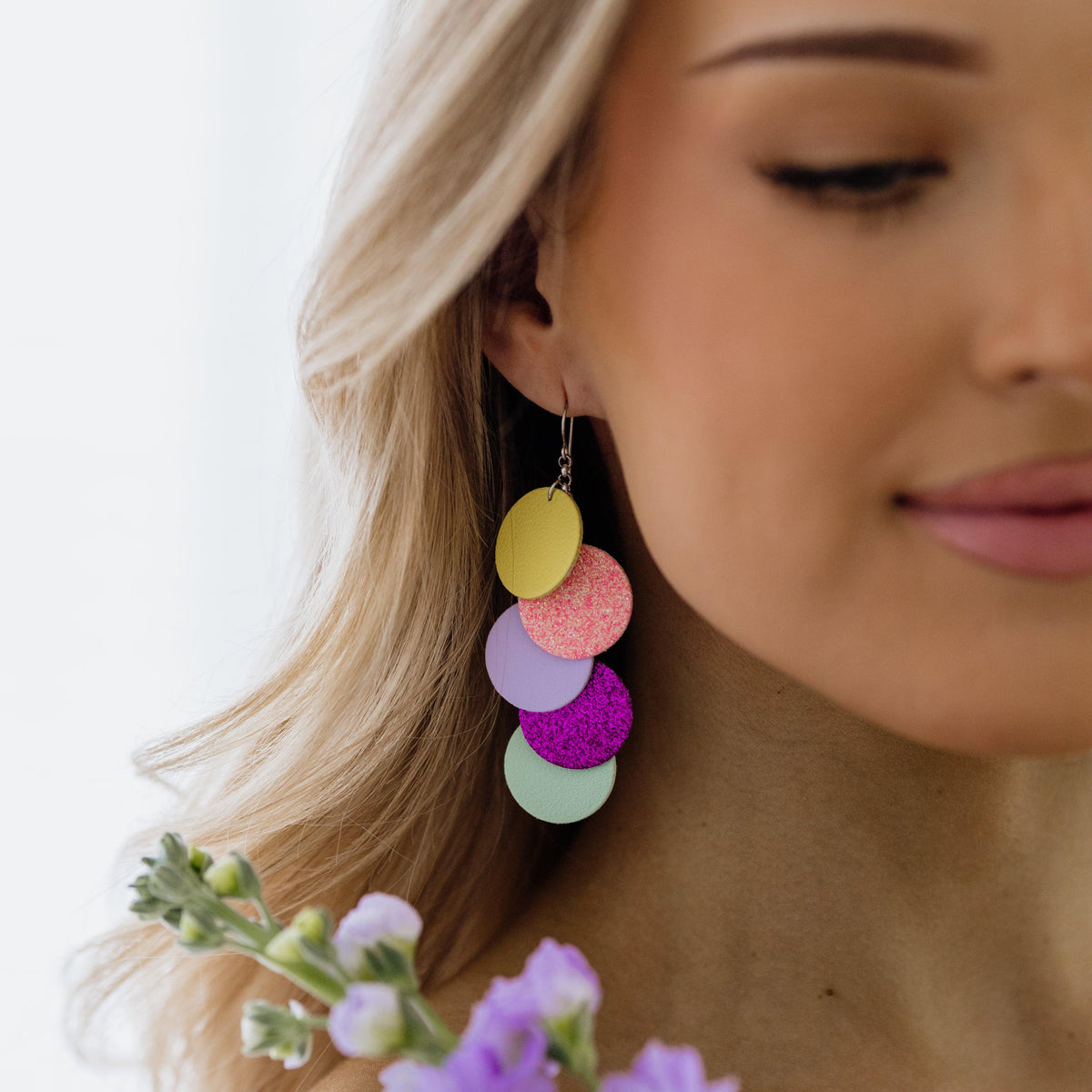 LEMPI® earrings, Pearl (dream toffee)