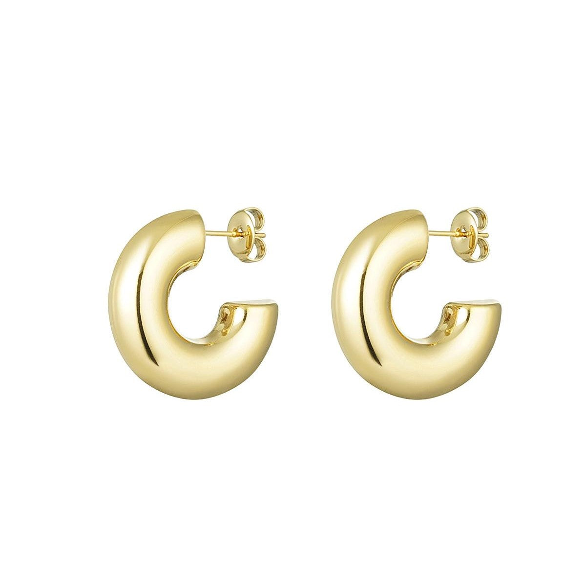 FRENCH RIVIERA | Mini Godiva thick surgical steel rings (gold)