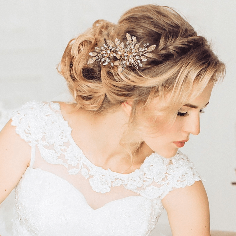 ATHENA BRIDAL | Mireille -kristallihiuskoriste (kulta)
