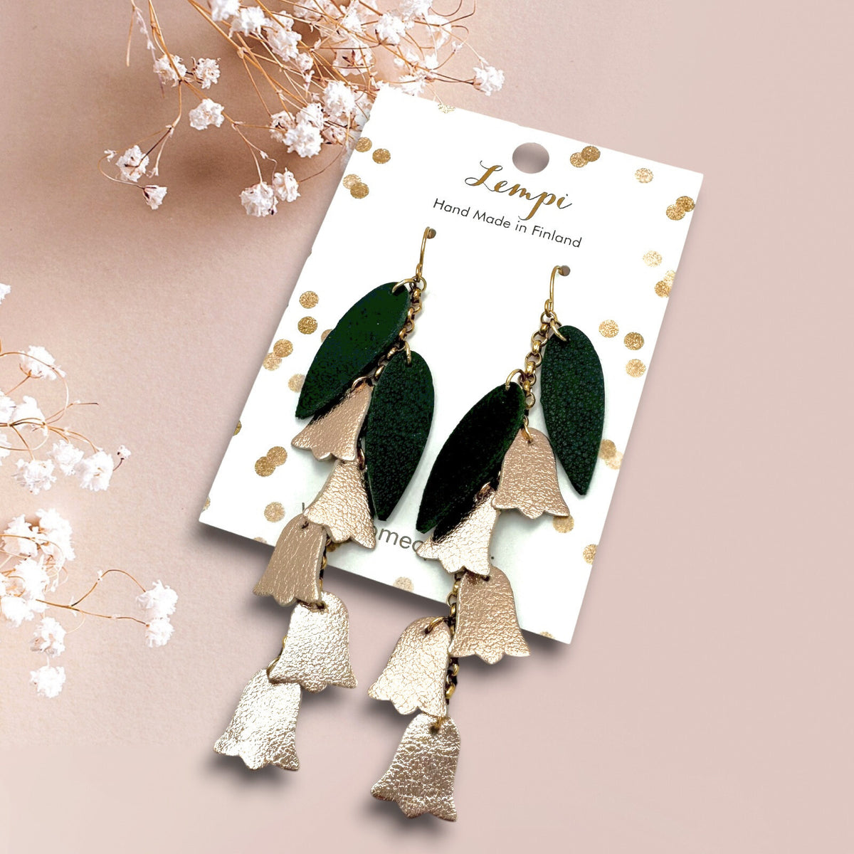 LEMPI® earrings, Vanamo (rose gold)