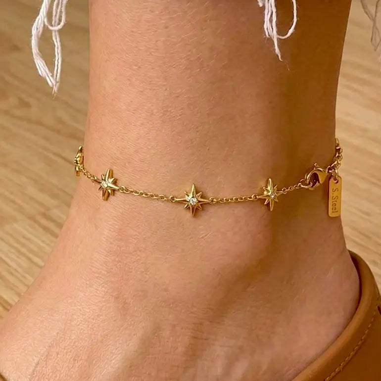 FRENCH RIVIERA | Sea Poem – anklet with shell and pearls